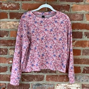 NWT-Agnes & Dora Long Sleeve Cropped Top cottagecore print